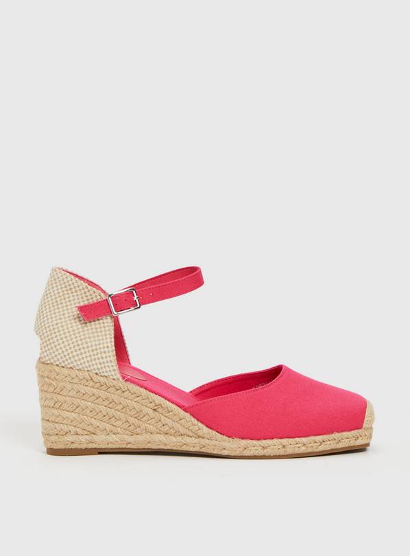 Cerise pink wedge store sandals